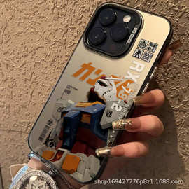 机器人适用苹果15手机壳iPhone11软胶12/13透明14pro学生xr保护套