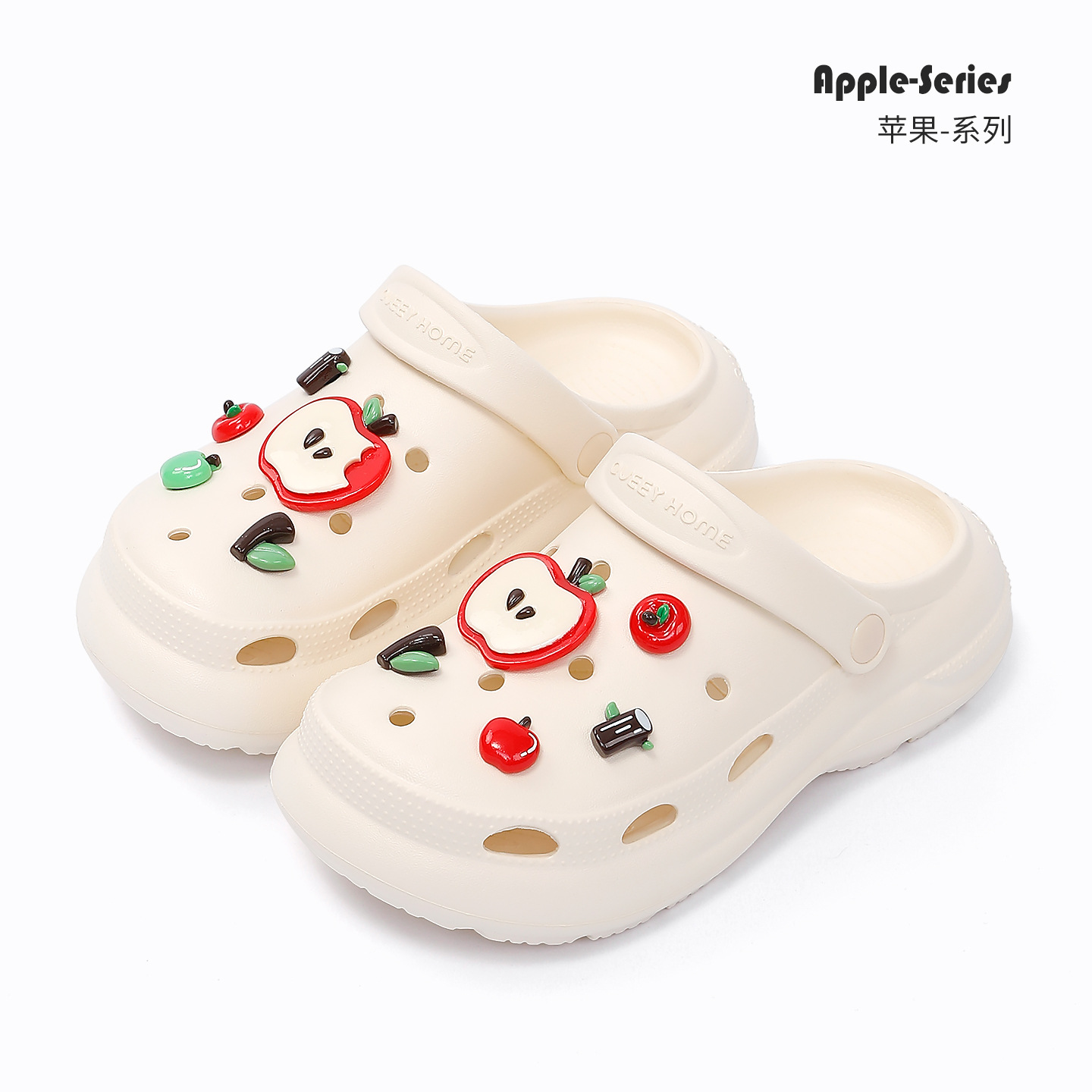 Apple Crocs kvinders sommer 2026 Nye indendørs og udendørs tyksåler skridsikre anti-lugt antibakterielle Baotou hjemmesko til kvinder