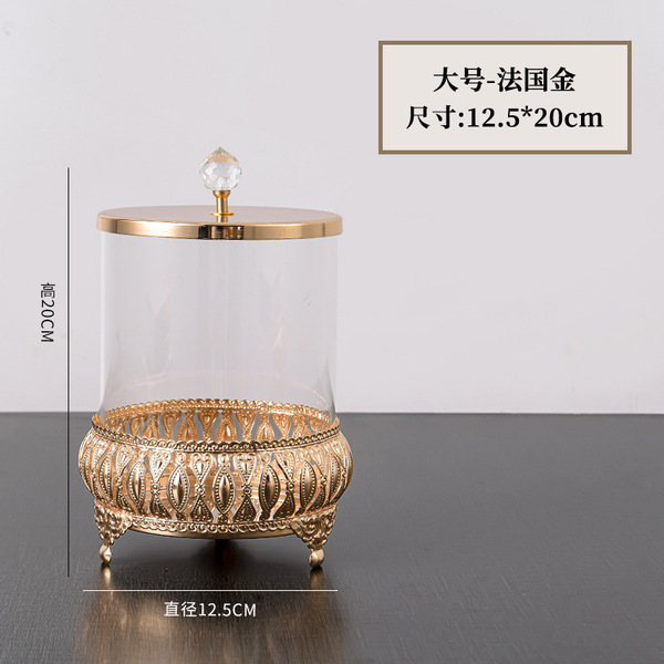 Crystal glassware sugar bowl European piggy bank candy jar storage…