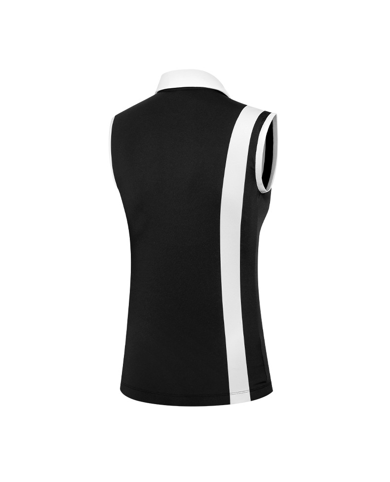 Áo thun không tay thể thao golf Moeyes Magic Eye co giãn cao, nhanh khô — M23YF014-Áo màu đen, M23QZ003-Váy ngắn màu trắng, M23YF014-Áo màu trắng, M23QZ003-Váy ngắn màu đen chi tiết 17