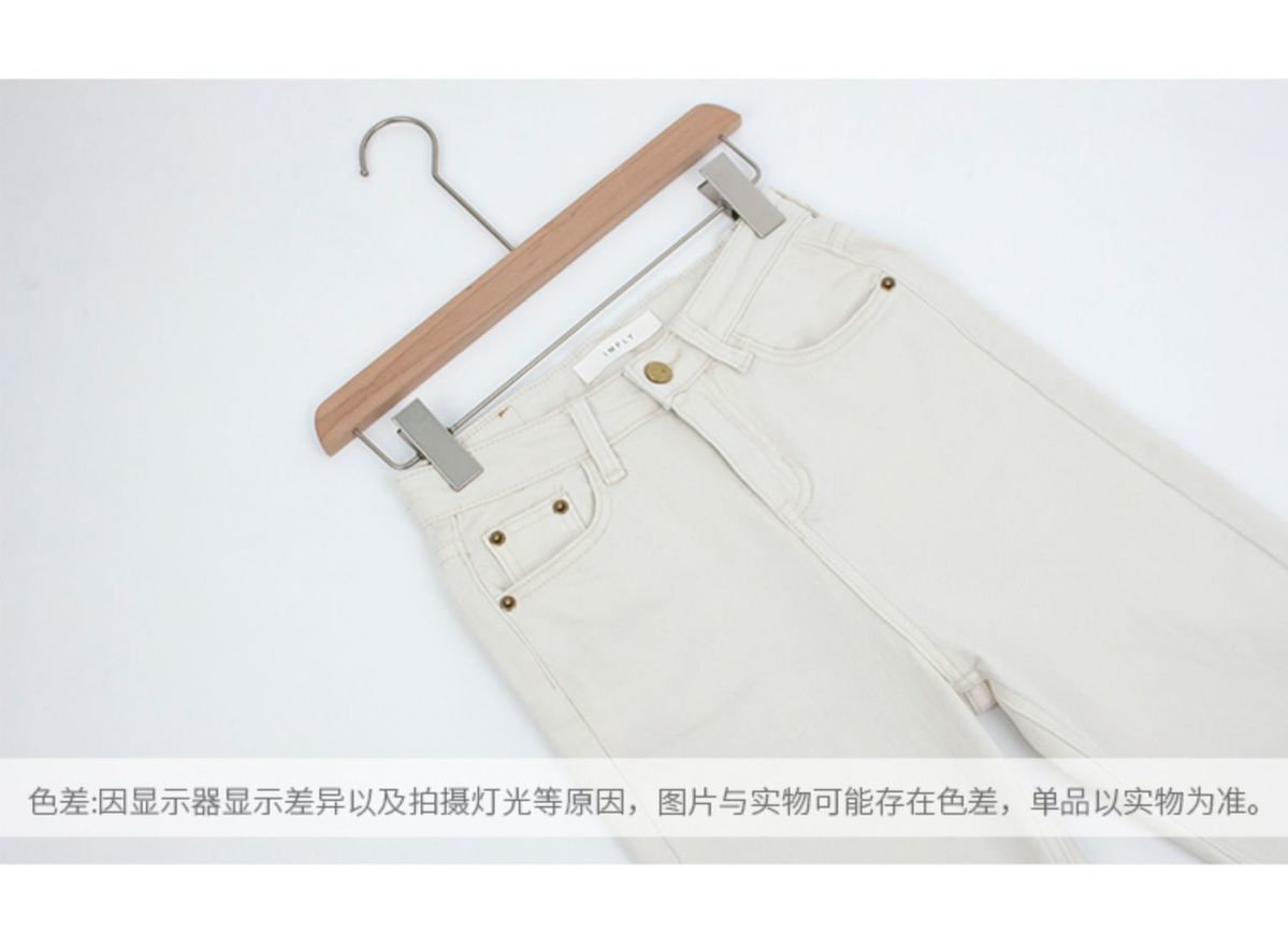 All seasons! The shape of the pants is really great! Straight-leg jeans for women in the 9-inch range are versatile. Cigarette tubes can make you look slimmer. High-waisted pants are trendy pic 5
