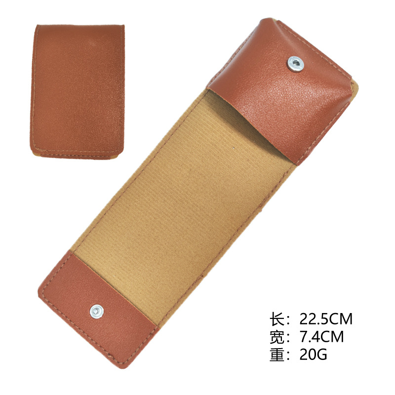 Kit de herramientas de manicura de cuero grueso en stock, cubierta de almacenamiento de broca porosa, cubierta protectora de tijeras de piel muerta, cubierta de pinzas de uñas