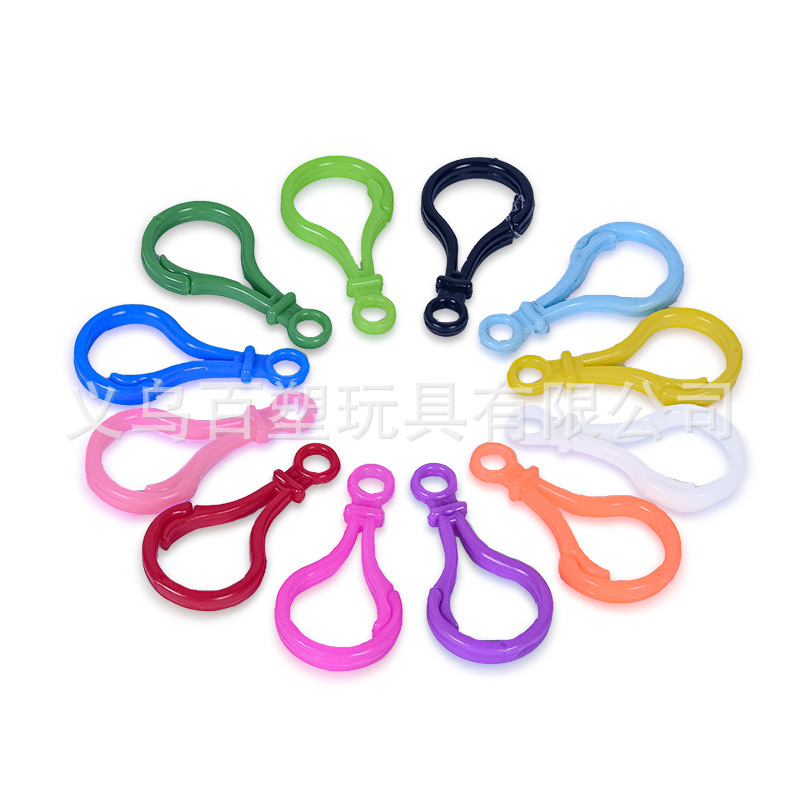 Rompecabezas y guisantes Clip de plástico Llavero Accesorios de cordón de papel caliente Accesorios de juguete educativo de bricolaje hechos a mano para niños