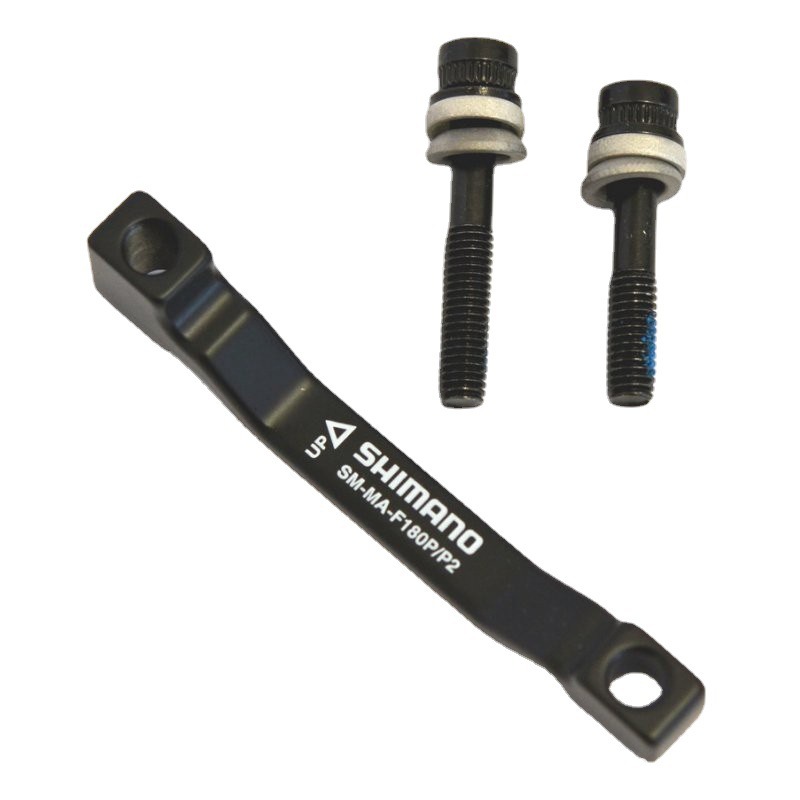 Aleación de aluminio 160MM a 180MM freno de disco elevado adaptador de asiento de conversión de disco un asiento adaptador de columna con tornillos