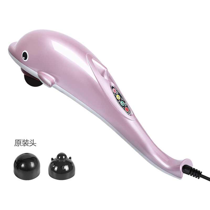アマゾンのイルカのマッサージ器の棒のハンマーの肩の首は頚椎の腰の全身の経絡を打って背中の部の振動計をたたきます。|undefined