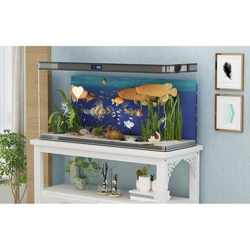 鱼缸架子钢木鱼缸底柜龟缸架金属底座底柜鱼缸桌子简约鱼缸柜直发