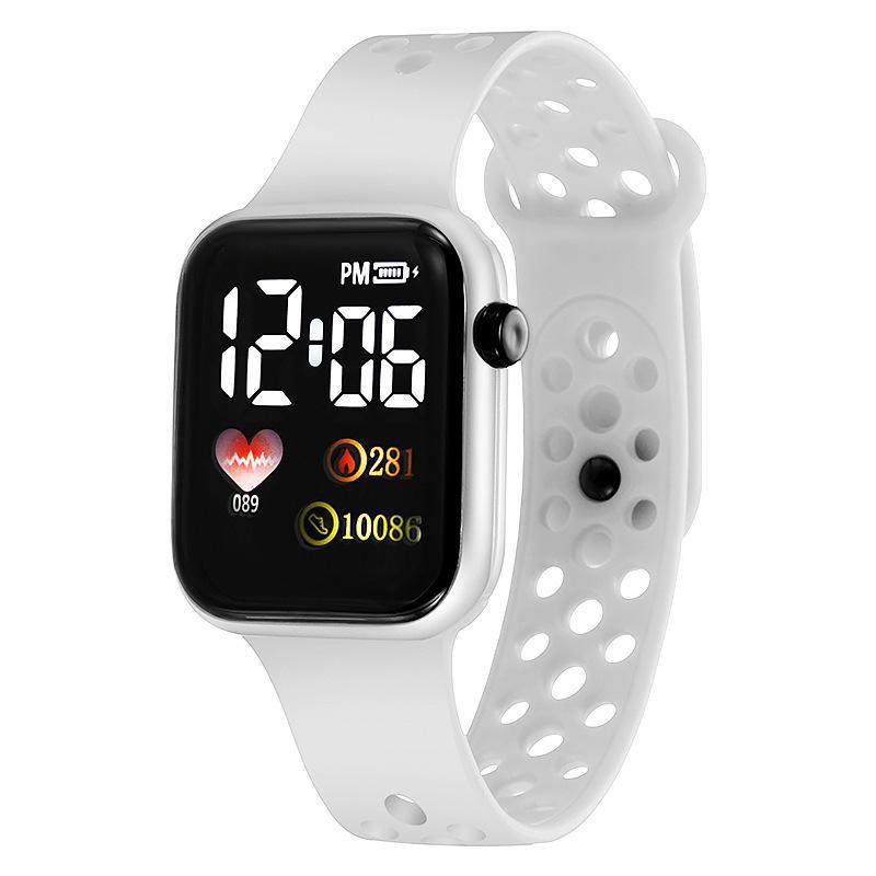 2022 nuevo reloj electrónico LED C001 Arco Iris cuadrado Apple impermeable digital moda deportes estudiante electrónica