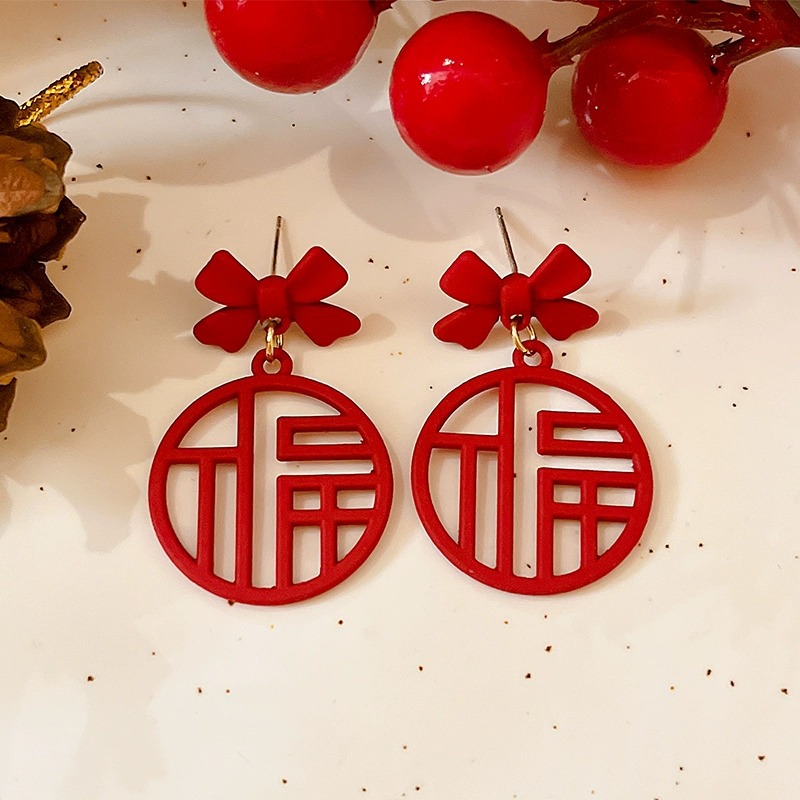 50# red blessing bow