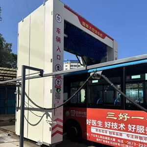 Intelligent bus wash machine manufacturer, public transportation bus wash equipment, computer-sensing large vehicle wash machine