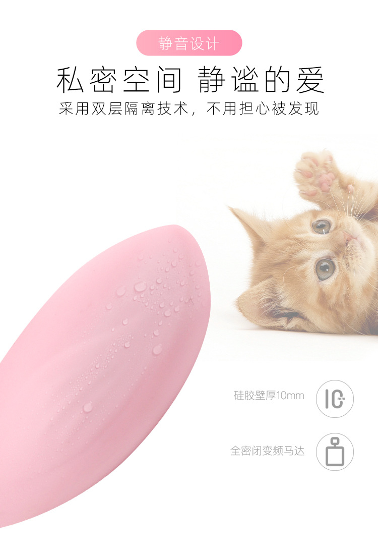 Remote Control Wearable Vibrator, Dolphin Design Silicone Couples Toy — detail image 9