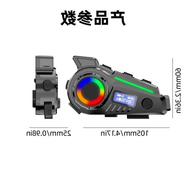 Cross-border motorcycle helmet Bluetooth headset, dashcam, HD camera, FM radio, GPS tracking query