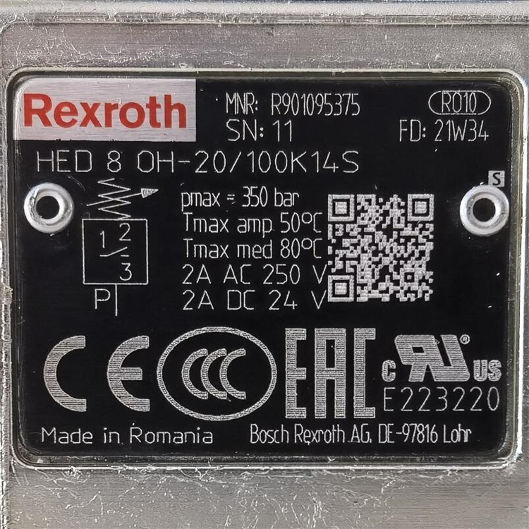 R901095375  HED8OH-20/100K14S # Rexroth//力士乐