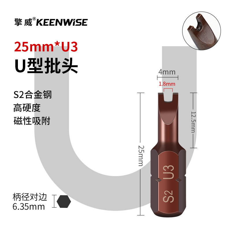 十字短批头套装超短内六角披头一字梅花带孔三角五星U型四方25mm|undefined