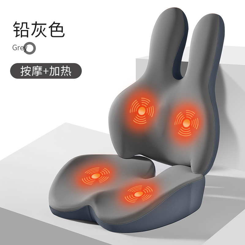 Usb加熱マッサージクッション背もたれ車載オフィスシートクッションマッサージクッション長い座りグラフェンウエストクッション|undefined