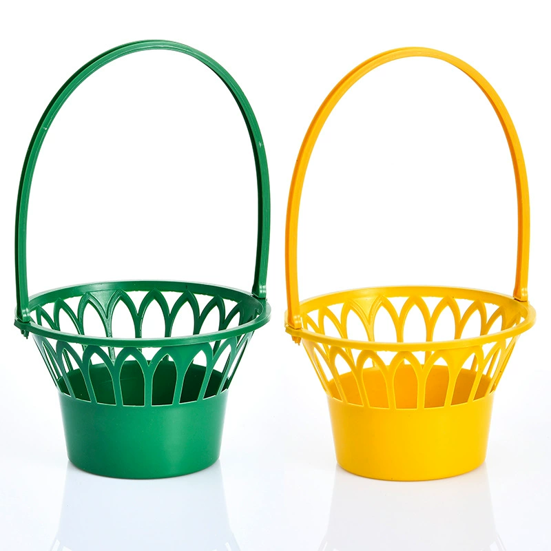 Завод прямые поставки Цинмин фестиваль пластиковые цветочные корзины Цинмин жертва пластиковая корзина руки искусственный цветок пластиковые Цветочная композиция цветок синий