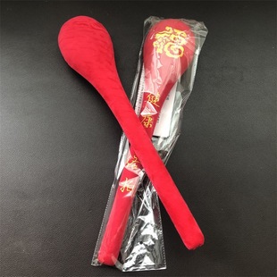 Massage Hammer with Extended Blessing Character for Elderly Health Meridian Tapping Device Gift Velvet Zipper Massage Hammer Factory Delivery