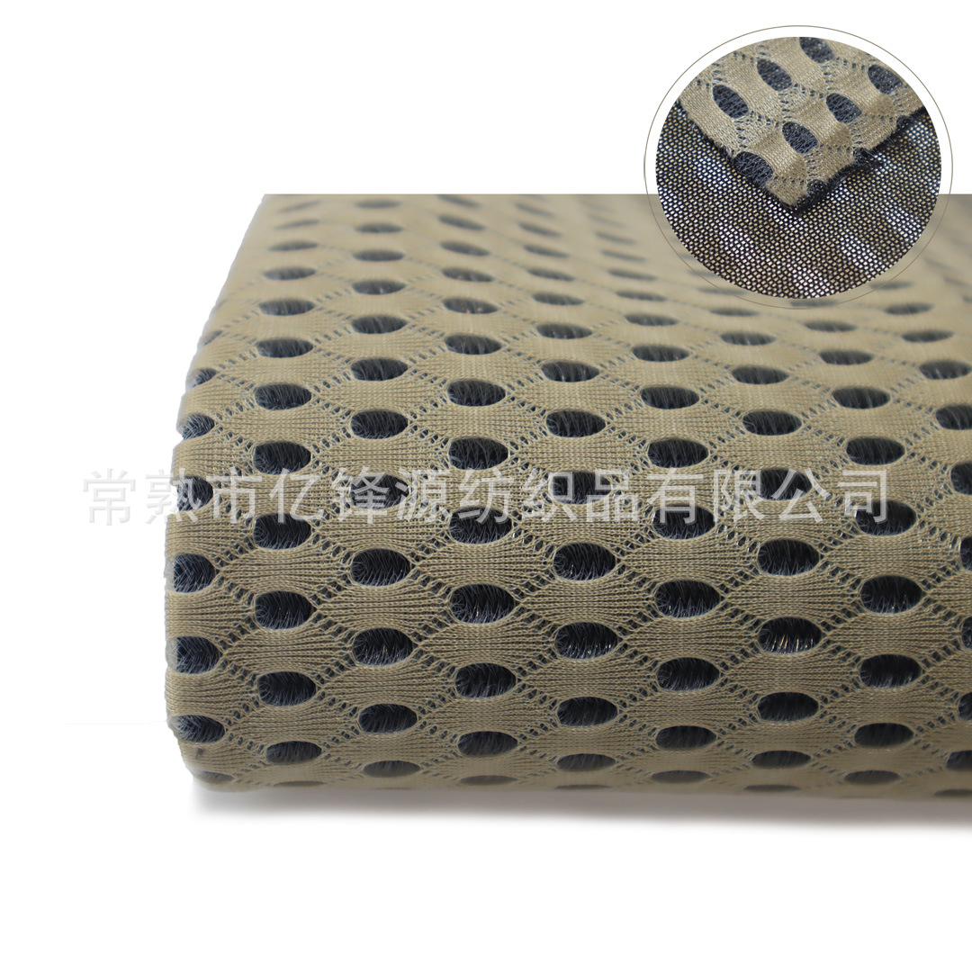 厂家销售100%涤纶三明治网布   凉席坐垫等专用面料