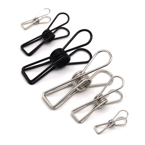 Metal Book Clip Storage Binding Clip Swallow Tail Clip Stationery Fish Tail Clip Ticket Clip Color Corner Clip Long Tail Clip Wholesale