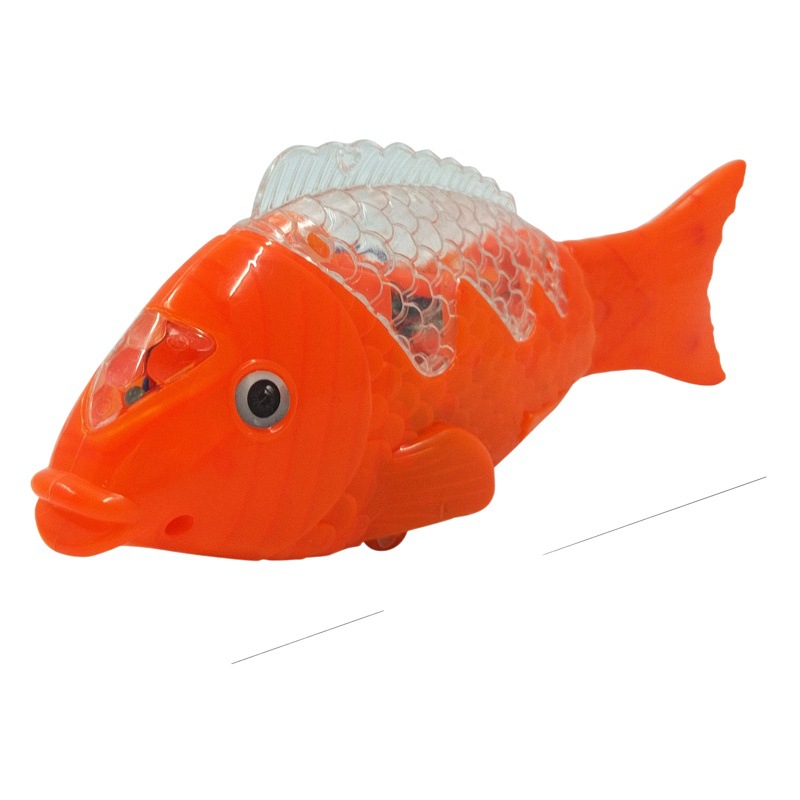 Children's Electric Fish Toy Flash Free Fish Swim Water Fish Swing Fish Projection Fish Luminous Music Light Simulation Fish