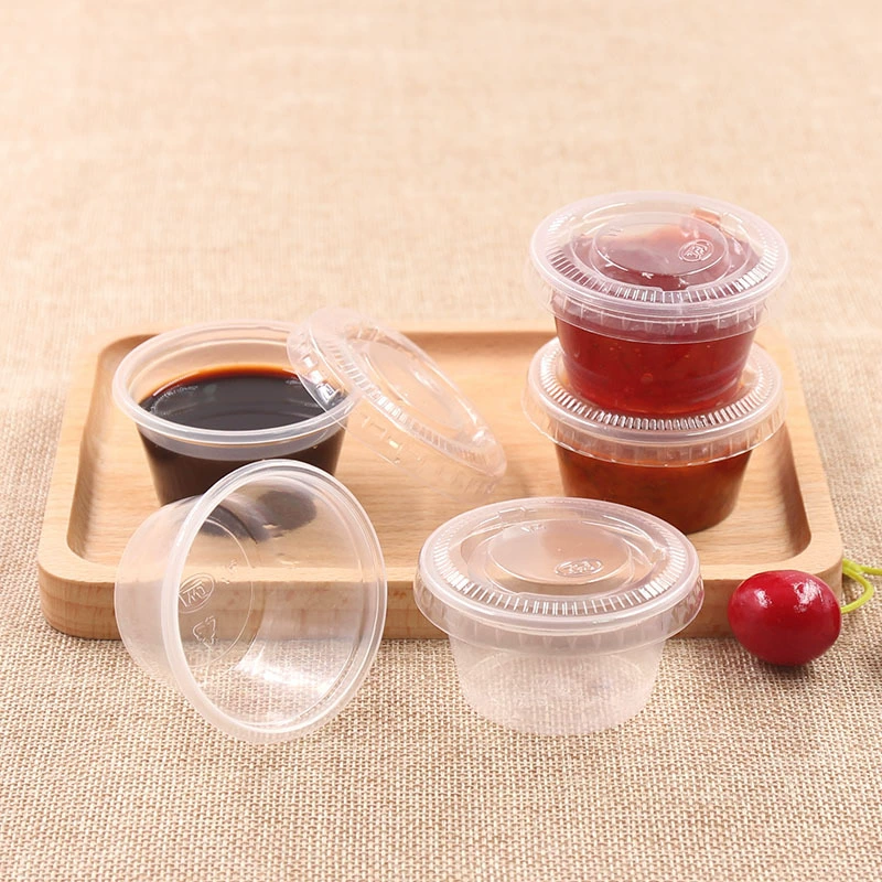 60ml disposable jelly cup/pudding cup with lid/plastic cup/sauce cup 100 sets