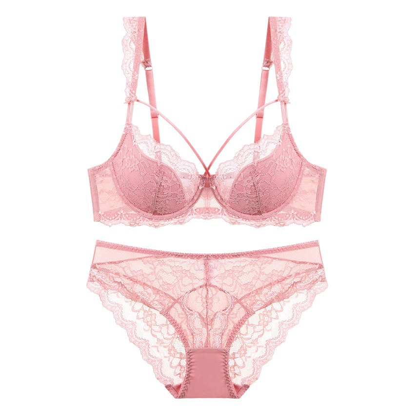 Европейское и американское сексуальное кружевное нижнее белье, женское тонкое хлопковое белье с большой грудью, маленький удобный дышащий костюм с бюстгальтером больших размеров