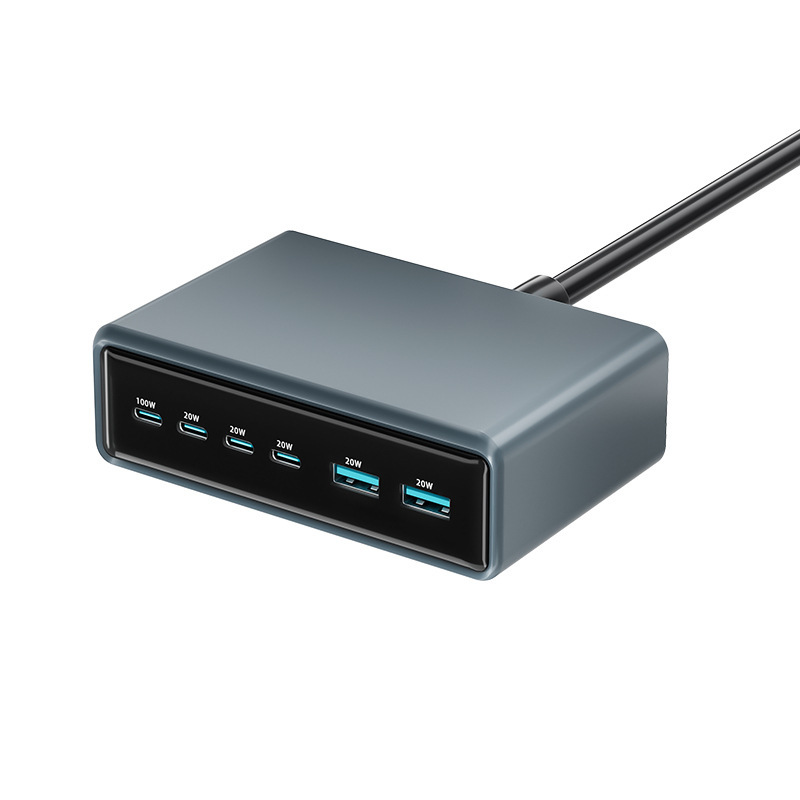 200W氮化镓充电器 20V5A大功率手机笔记本平板通用桌面手机充电站|undefined