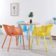 Nordic Simple Modern Ribbon Chair Casual Plastic Chair Personalized Coffee Shop Dining Chair Outdoor Balcony Designer Chair