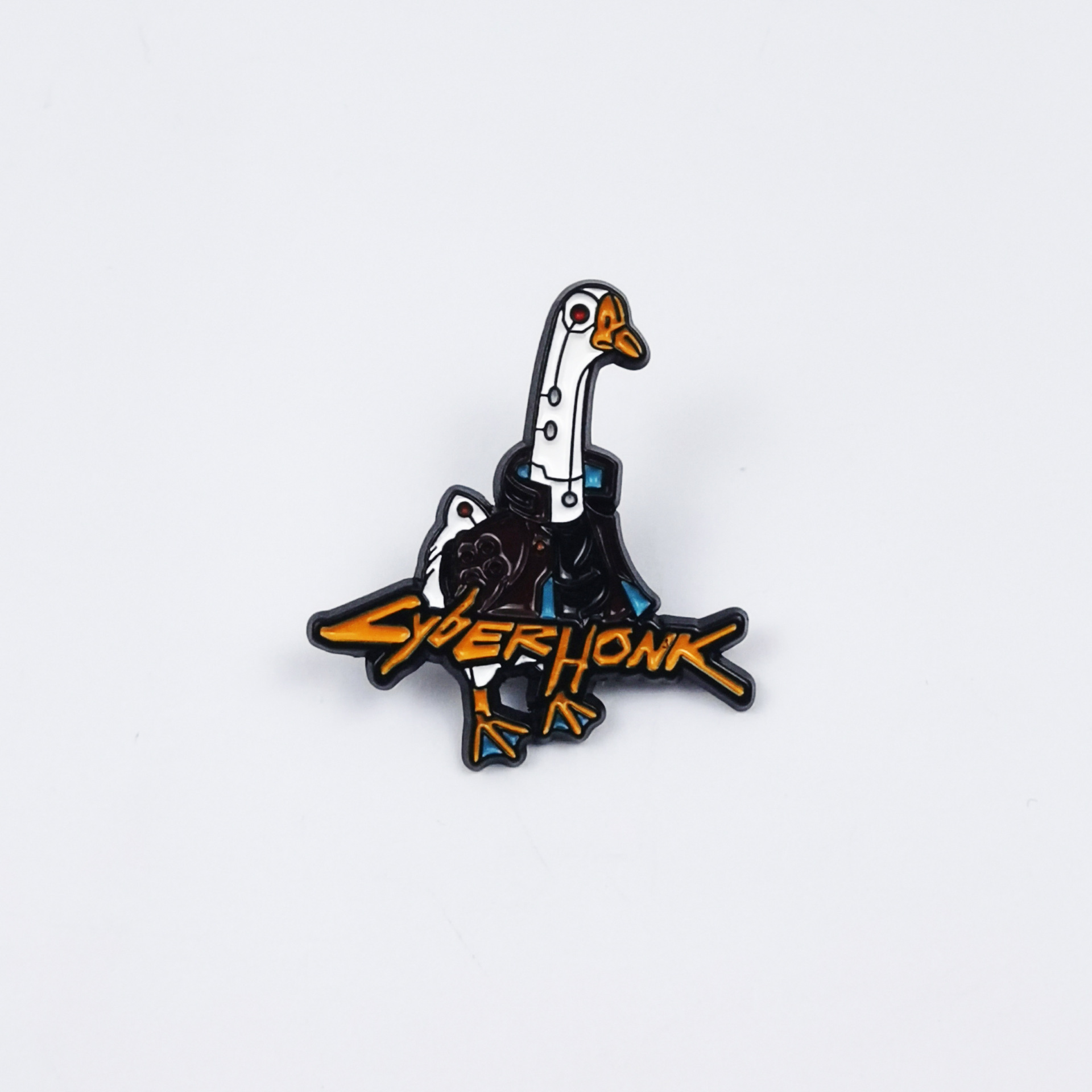 Broche con forma de pato amarillo frito fresco transfronterizo, bolso de pareja de dibujos animados lindo, accesorios fijos, pines de placa de aleación image 53
