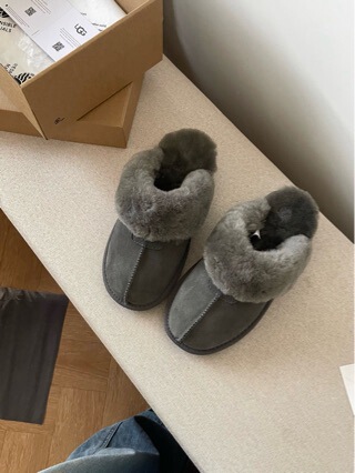 Henan Sangpo Sheepskin Integrated Snow Boots New Style Women's Closed-Toe Home Slippers Thin-Soled Outdoor Cotton Slippers Cross-Border
