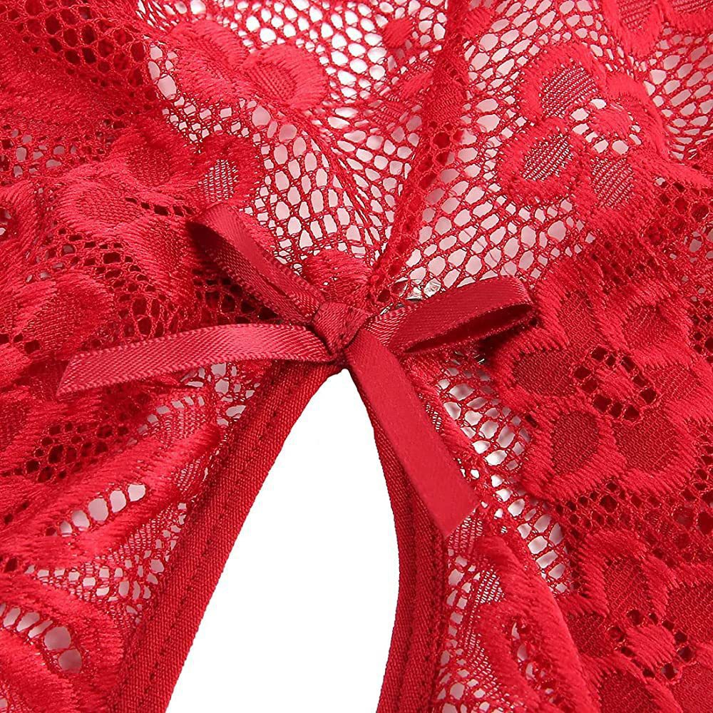 70g Weight Sexy Feel Of Sensation Sleeveless Sleeve Length Sexy Lingerie, Pajamas Lingerie Type Nylon, Lace Fabric Type Jumpsuit Bra Style 1 Set Quantity Strap Neckline Slim Fit Type Solid Color Pattern 3/4 Cup Bra Cup All Seasons Season Women's Gender Women's Solid Color Jumpsuit Sexy Lingerie Pajamas 13