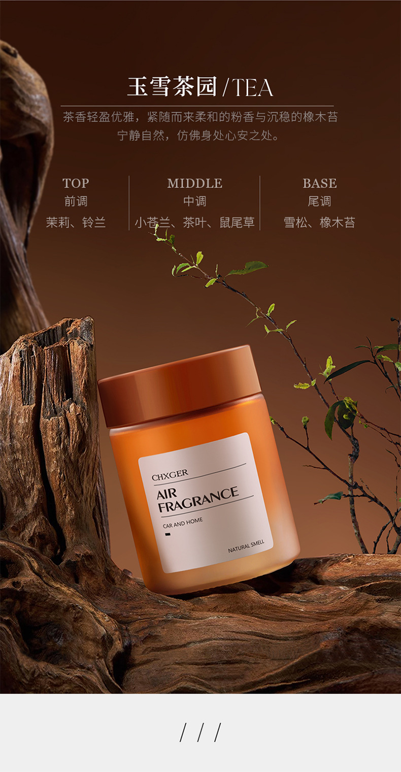Flameless Ambiance Diffuser for Bedroom, Long-Lasting Fragrance, Essential Oil Air Freshener, Car Fragrance with a High-End Feel