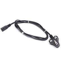 三芯英規圓孔三插電源線 認證插頭 英規  三插品字尾電源線