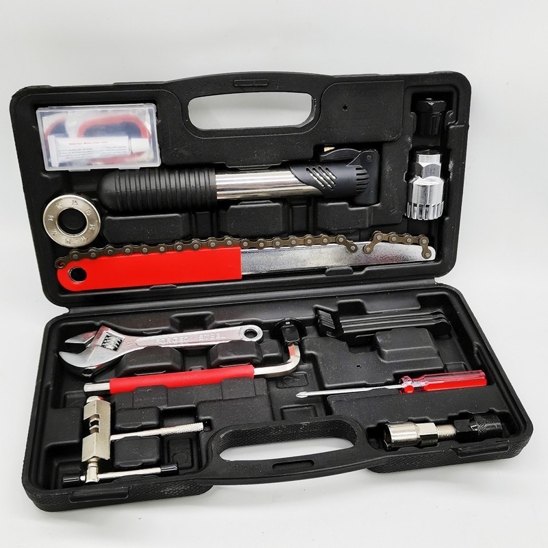 Bicicleta conjunto completo de herramientas de reparación portátil llave de mantenimiento Equipo conjunto completo de herramientas de reparación combinación traje