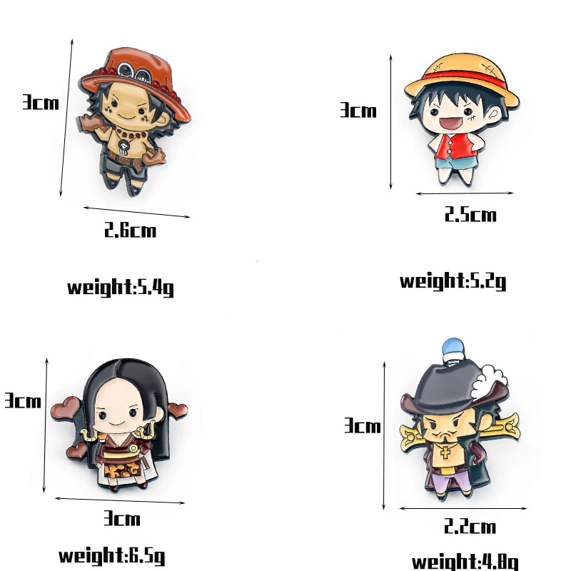 Брошь японского мультфильма аниме One Piece, заклепка Лаффи, Нефритовый Хэлк, Хоукай, рисовая бронза, та же персонаж