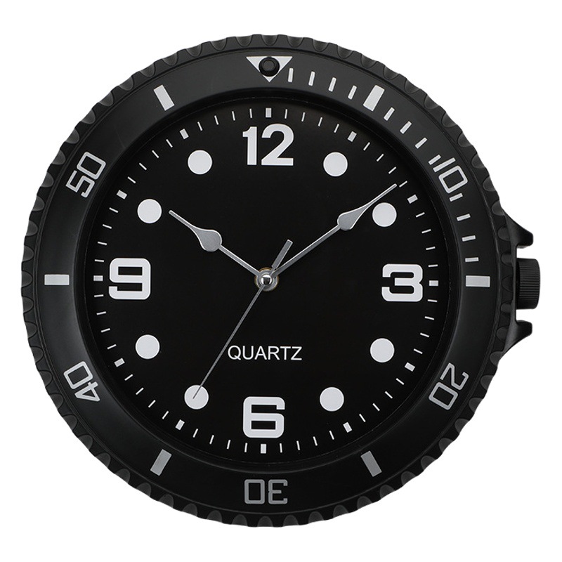 Reloj de pared en stock, verde, estilo submarino, creativo, para sala de estar, reloj de cuarzo, estilo nórdico retro, silencioso, para dormitorio, de pared.