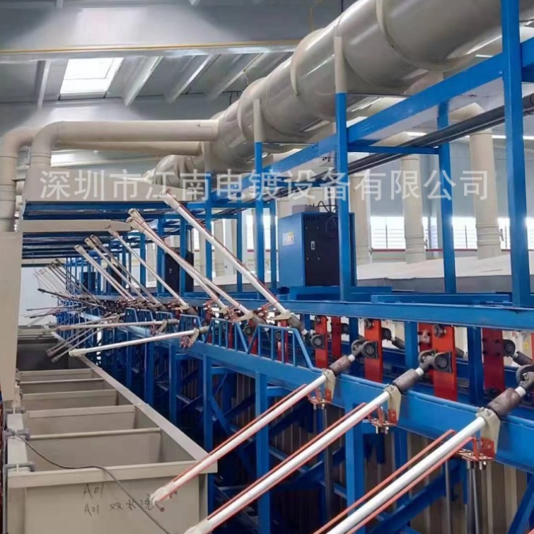 全自动爬坡式电镀生产线电镀设备滚镀挂镀流水线镀锌镀镍镀铜设备