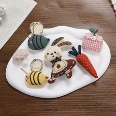 Patch日韩风立体充棉蜜蜂兔子布贴配件  手工diy发夹发箍服饰辅料