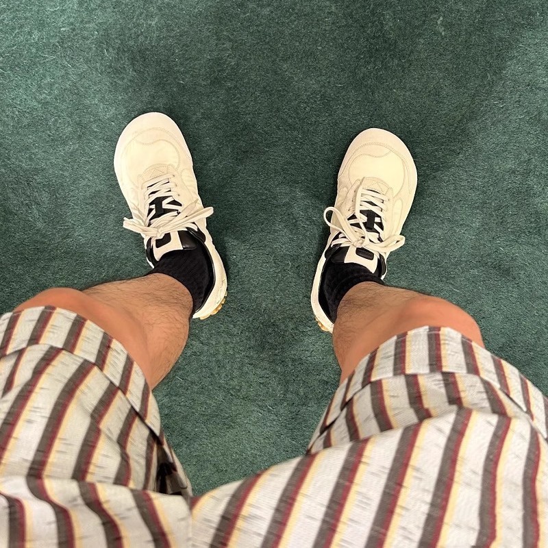 [トップボード] Liu Wenと同じスタイルのレトロな本革カラーブロックフォレストシューズ女性用25フラットレースアップカジュアル道徳トレーニングシューズカップル用|undefined