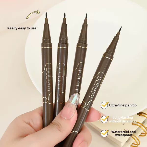 Bobeini Needle Fine Tip Liquid Eyeliner Pen That Is Not Easy to Smudge When Exposed to Water, Lying Silkworm Pen 0.01mm Cross-Border