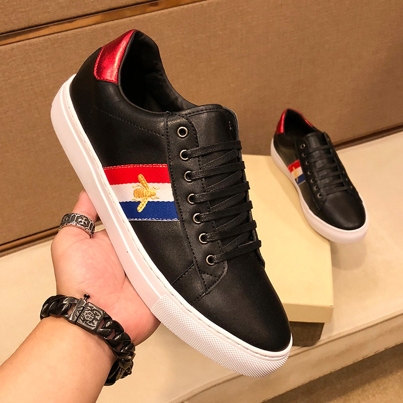 Fucci Little Bee White Shoes Men's Sneakers High Version Genuine Leather Casual Shoes European Station Fucci Men's Shoes Fucci Little Bee White Shoes Men's Sneakers High Version Genuine Leather Casual Shoes European Station Fucci Men's Shoes