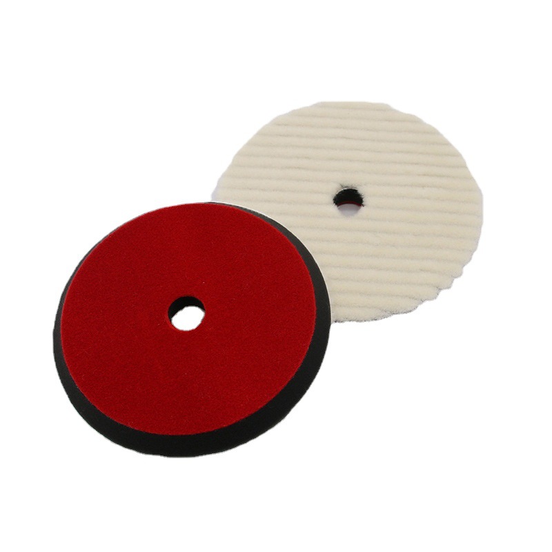 Placa de lana de estilo japonés pulido rueda de lana bola esponja placa gruesa medio fino pulido placa coche belleza reducción placa