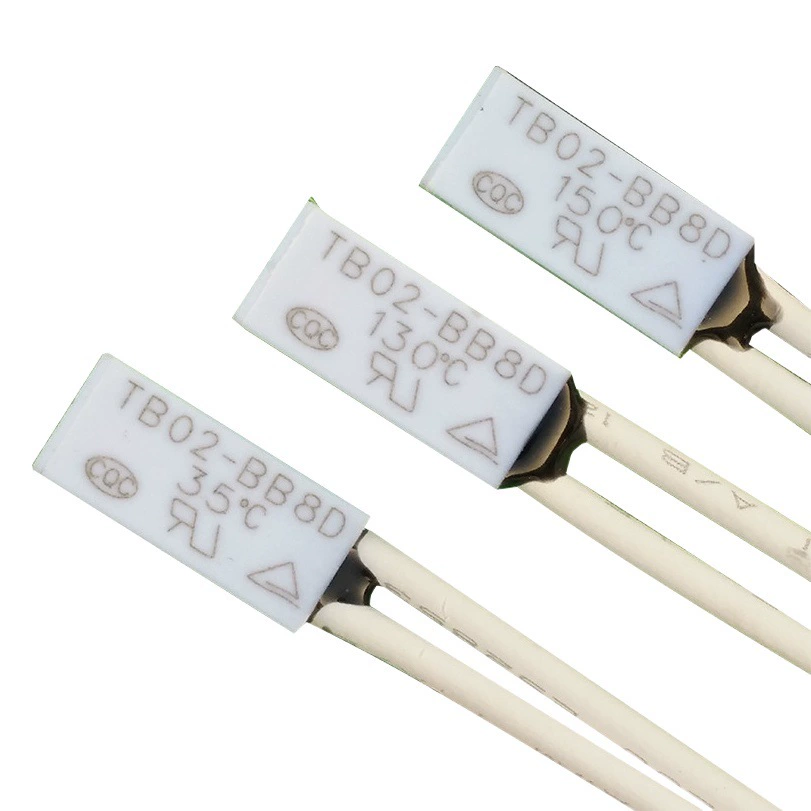 Нормально закрытый термозащитный переключатель TB02 30-155 градусов миниатюрный переключатель контроля температуры небольшого объема перегрузки по току