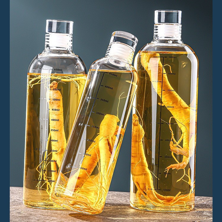 高硼硅透明密封玻璃瓶泡酒瓶果酒瓶白酒瓶空酒瓶冷萃冷泡瓶分装瓶