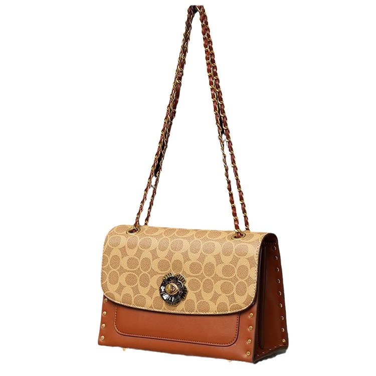 Bolso femenino 2024 nuevo bolso femenino de alta calidad de lujo ligero axila bolso femenino xiaozhongshan Camellia cadena hombro bolso de moda