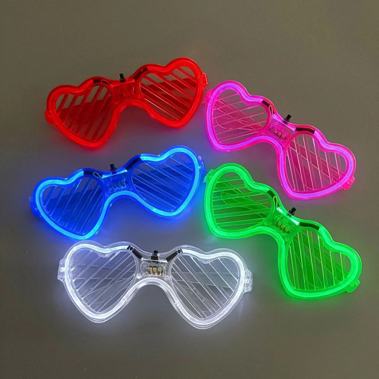 Gafas luminosas Gafas led para fiesta Gafas flash electrónicas con luces Accesorios de ambiente de Halloween Gafas fluorescentes