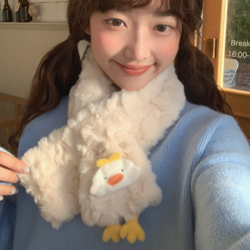 Cartoon short keep warm universal scarf