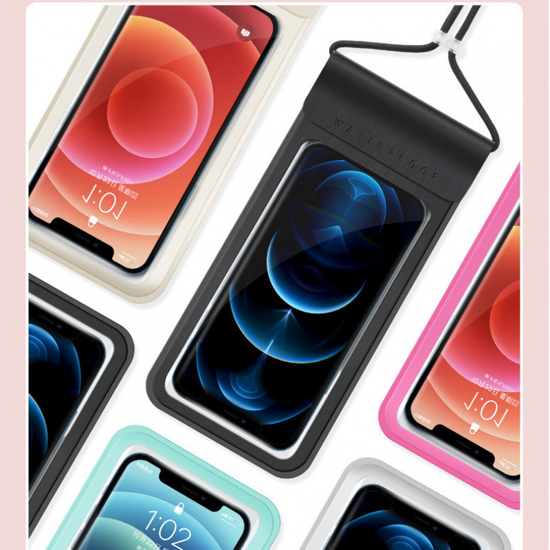Bolsas de teléfono móvil para llevar jinetes bolsas especiales para teléfonos móviles cerradas fotos de buceo bolsas de natación comercio cadena de suministro fábrica al por mayor image 4