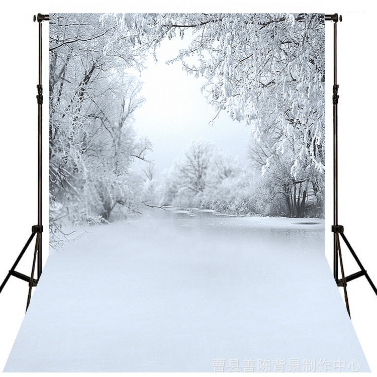 Photo studio photography background cloth winter Christmas snow studio photo background cloth foreign trade export cross-border wholesale background