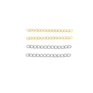 Factory Direct Sales Stainless Steel Extension Tail Chain DIY Bracelet Necklace Extension Chain Extension Adjustment Chain Jewelry Accessories