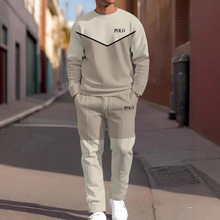 2025欧美亚马逊新款热卖3d打印大码男士服装秋冬休闲运动服男套装